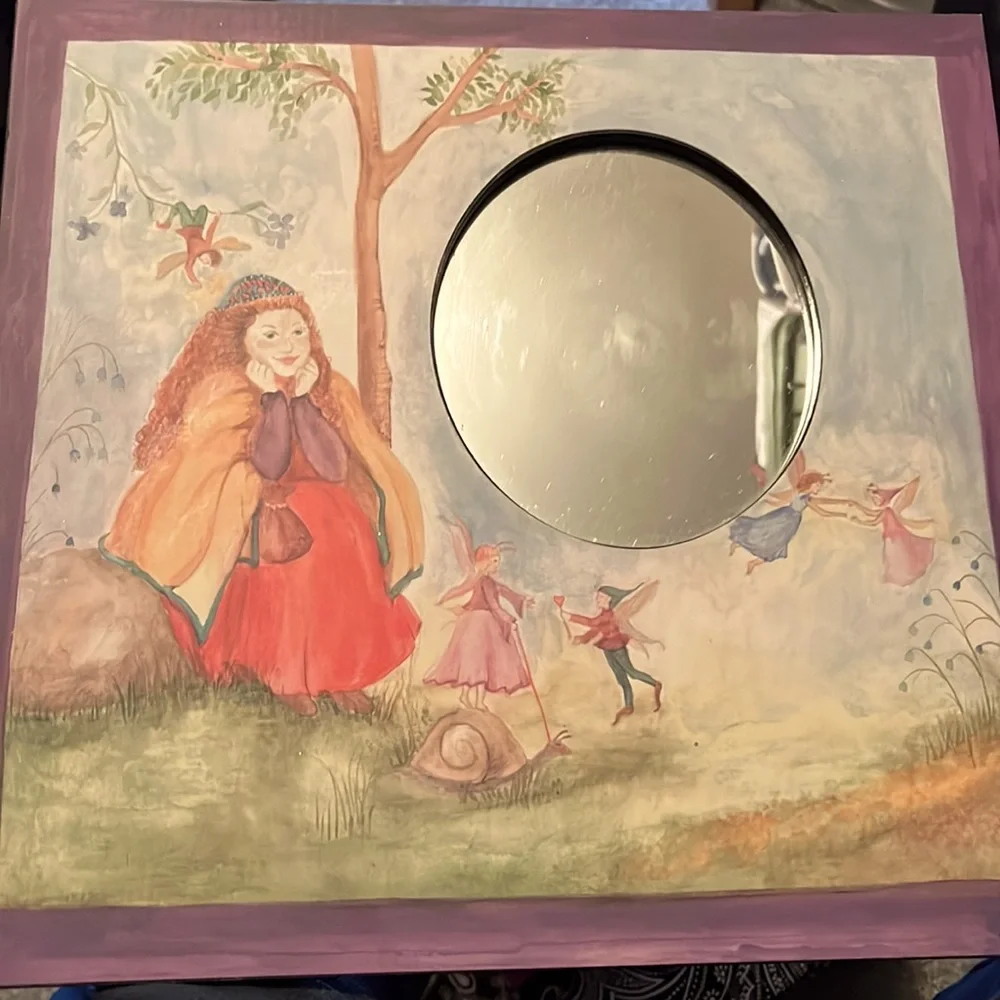 Sweet fairy garden mirror